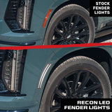 Cadillac 25-26 Escalade & GMC Yukon & Chevy Tahoe/Suburban OLED Front Fender Lens Ultra Bright LED Lights - Multiple Options