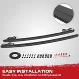Ford 17-22 Super Duty (F250, F350) 37" Aluminum Grille Mount 2-Piece Kit Ultra Bright White LED DRL Lights - Smoked Lens