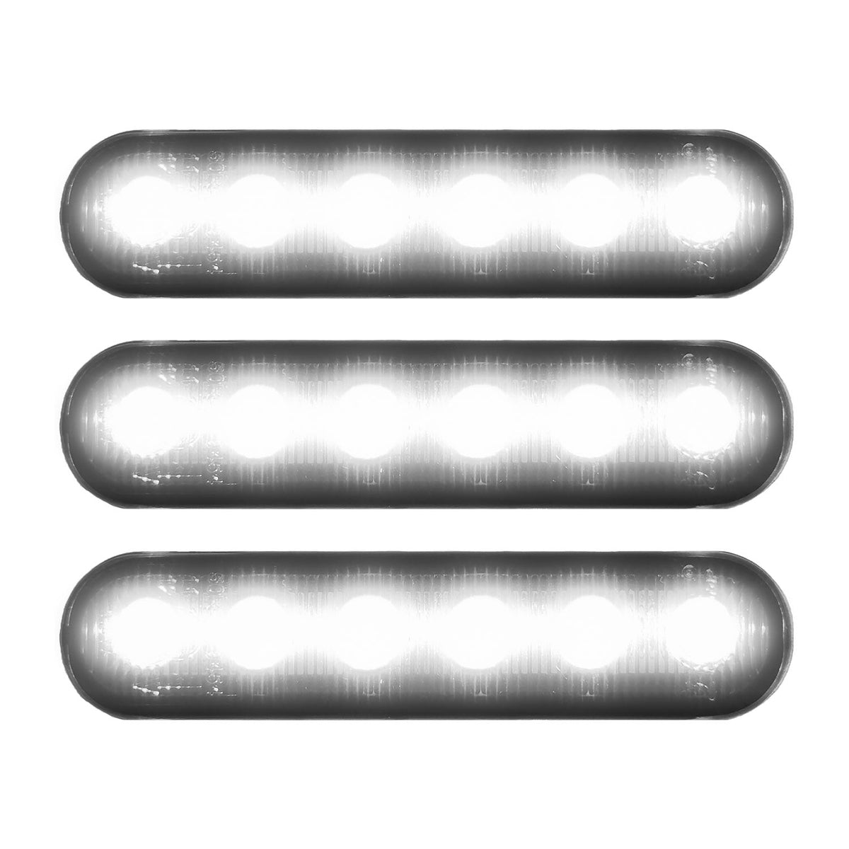 Universal 3-Pc Front Grille High Power Switchable Amber or White LED Running Lights - Smoked Lens RECON Universal 3-Pc Front Grille High Power Switchable Amber or White LED Running Lights - Smoked Lens Universal 3-Pc Front Grille High Power Switchable Amber or White LED Running Lights - Smoked Lens Universal 3-Pc Front Grille High Power Switchable Amber or White LED Running Lights - Smoked Lens Universal 3-Pc Front Grille High Power Switchable Amber or White LED Running Lights - Smoked Lens