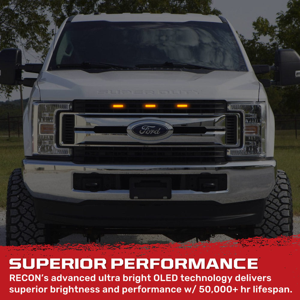 Universal 3-Pc Front Grille High Power Switchable Amber or White LED Running Lights - Smoked Lens RECON Universal 3-Pc Front Grille High Power Switchable Amber or White LED Running Lights - Smoked Lens Universal 3-Pc Front Grille High Power Switchable Amber or White LED Running Lights - Smoked Lens Universal 3-Pc Front Grille High Power Switchable Amber or White LED Running Lights - Smoked Lens Universal 3-Pc Front Grille High Power Switchable Amber or White LED Running Lights - Smoked Lens