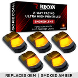 Ford Super Duty 23-26 5-PC Cab Roof Lights 2-Way Front & Rear Facing Ultra High-Power LED (Replaces Factory/OEM Cab Lights Only) - Multiple Options