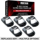 Ford Super Duty 23-26 5-PC Cab Roof Lights 2-Way Front & Rear Facing Ultra High-Power LED (Replaces Factory/OEM Cab Lights Only) - Multiple Options
