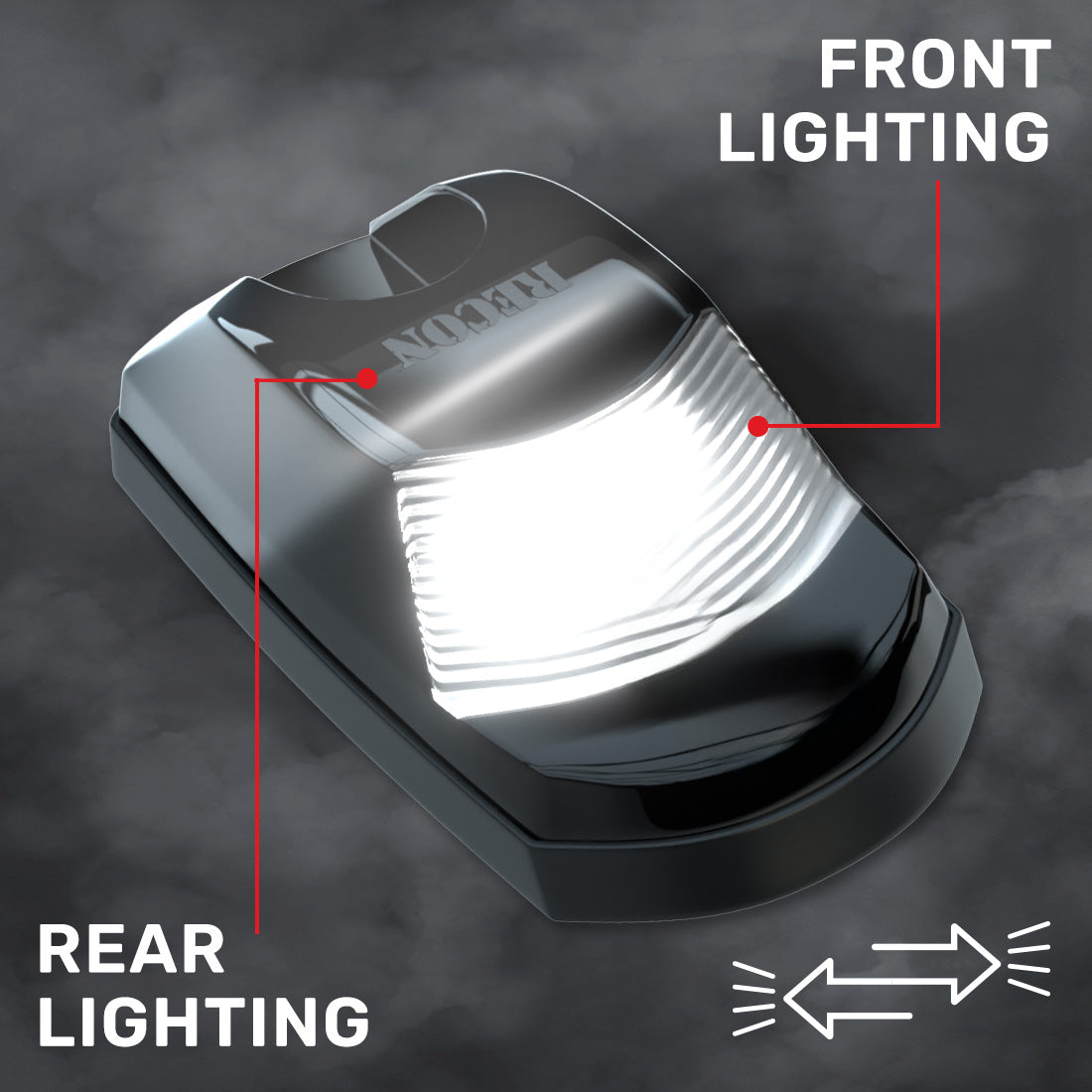 Ford Super Duty 23-26 Single 1-Piece Cab Roof Light 2-Way Front & Rear Facing Ultra High-Power LEDs (Replaces Factory/OEM Cab Roof Lights Only) - Multiple Options