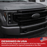 Ford 20-22 Super Duty LED Triple Projector Headlights w/ Ultra High Power White OLED DRL & Scanning Amber LED Turn Signals (Replaces OEM Halogen Style Only) - Multiple Styles