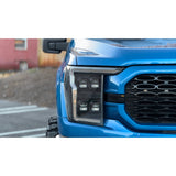 Ford F150 21-23 Full LED Projector Headlights w/ Ultra High Power Smooth OLED DRL & Scanning Switchback Amber Turn Signals (Replaces OEM Halogen Only) - Multiple Options