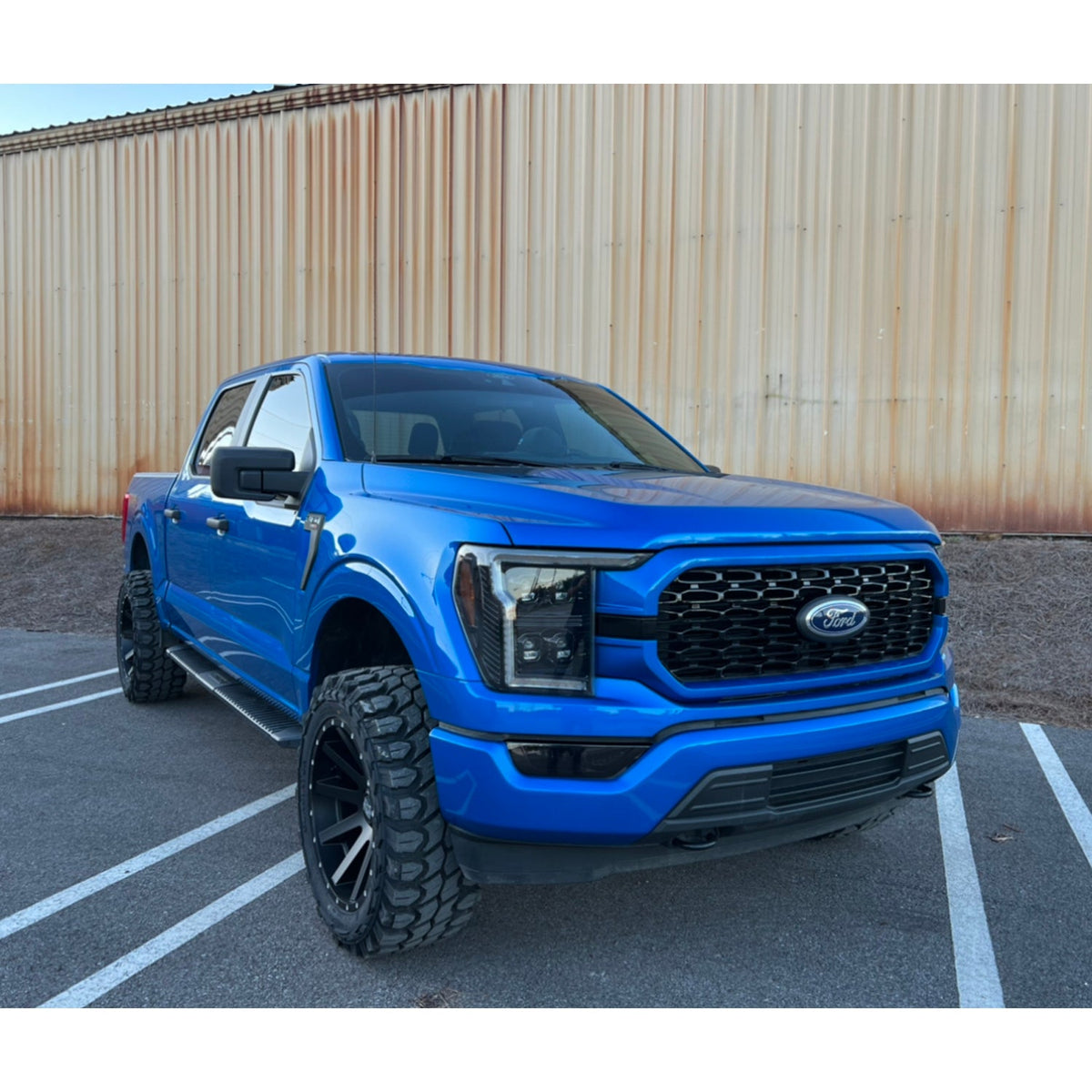 Ford F150 21-23 Full LED Projector Headlights w/ Ultra High Power Smooth OLED DRL & Scanning Switchback Amber Turn Signals (Replaces OEM Halogen Only) - Multiple Options