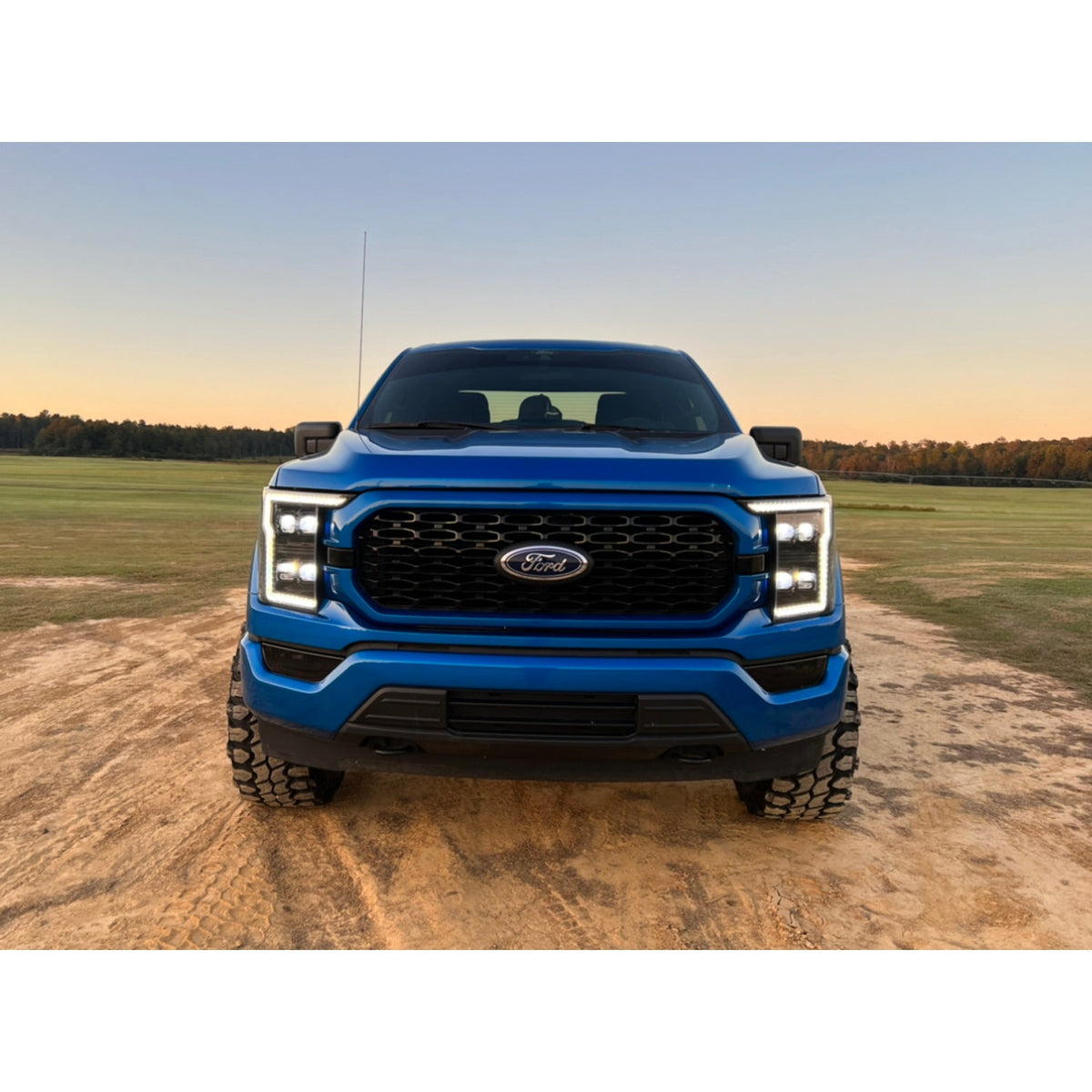 Ford F150 21-23 Full LED Projector Headlights w/ Ultra High Power Smooth OLED DRL & Scanning Switchback Amber Turn Signals (Replaces OEM Halogen Only) - Multiple Options