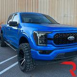 Ford F150 21-23 Full LED Projector Headlights w/ Ultra High Power Smooth OLED DRL & Scanning Switchback Amber Turn Signals (Replaces OEM Halogen Only) - Multiple Options