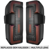 Ford Super Duty 23-26 Ultra Bright OLED Tail Lights Startup Light Sequence (Replaces Factory/OEM Halogen w/ BLIS Only) - Multiple Lens