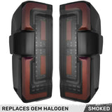 Ford Super Duty 23-26 Ultra Bright OLED Tail Lights Startup Light Sequence (Replaces Factory/OEM Halogen w/ BLIS Only) - Multiple Lens