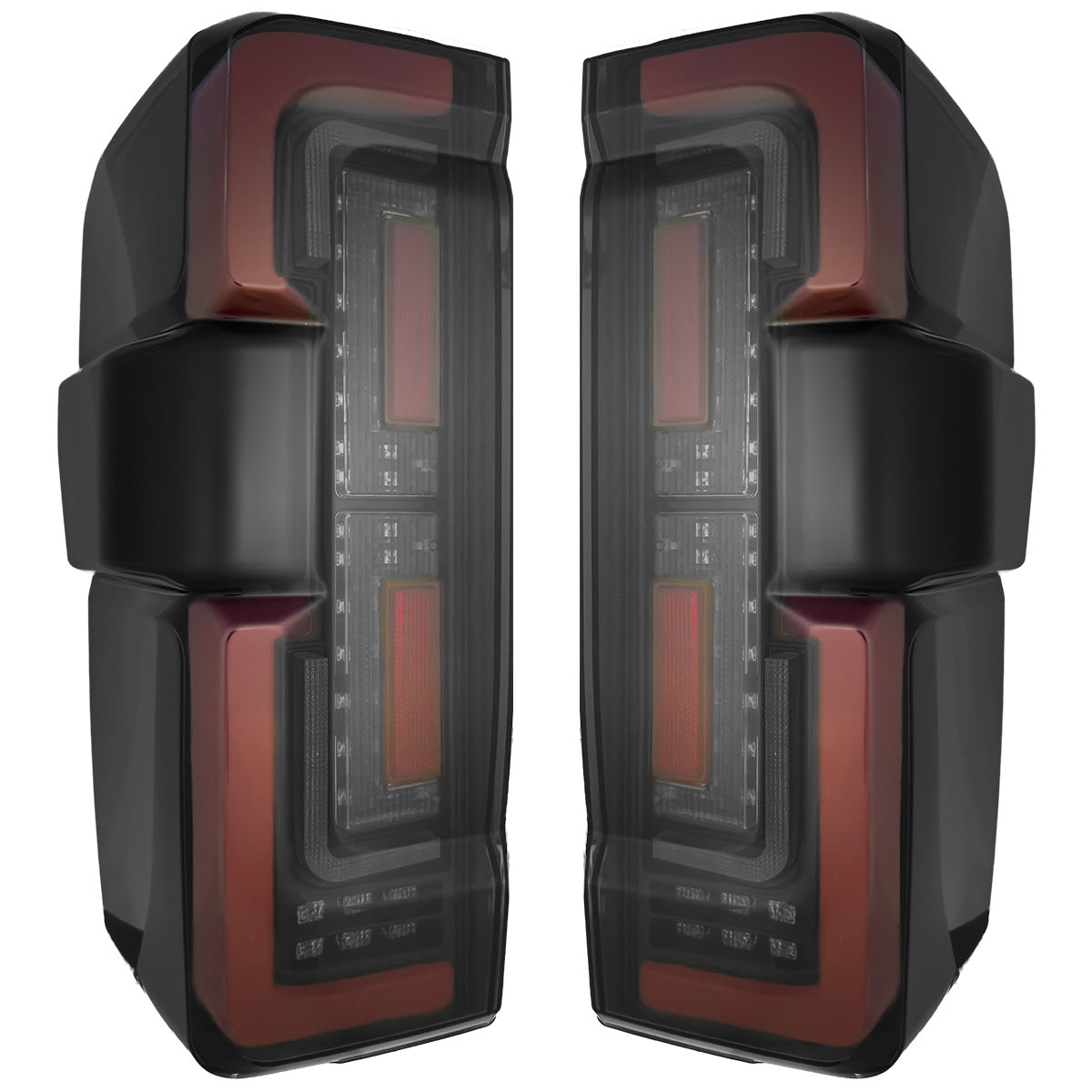 Ford Super Duty 23-26 Ultra Bright OLED Tail Lights Startup Light Sequence (Replaces Factory/OEM Halogen w/ BLIS Only) - Multiple Lens