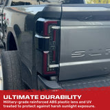 Ford Super Duty 23-26 Ultra Bright OLED Tail Lights Startup Light Sequence (Replaces Factory/OEM Halogen w/ BLIS Only) - Multiple Lens