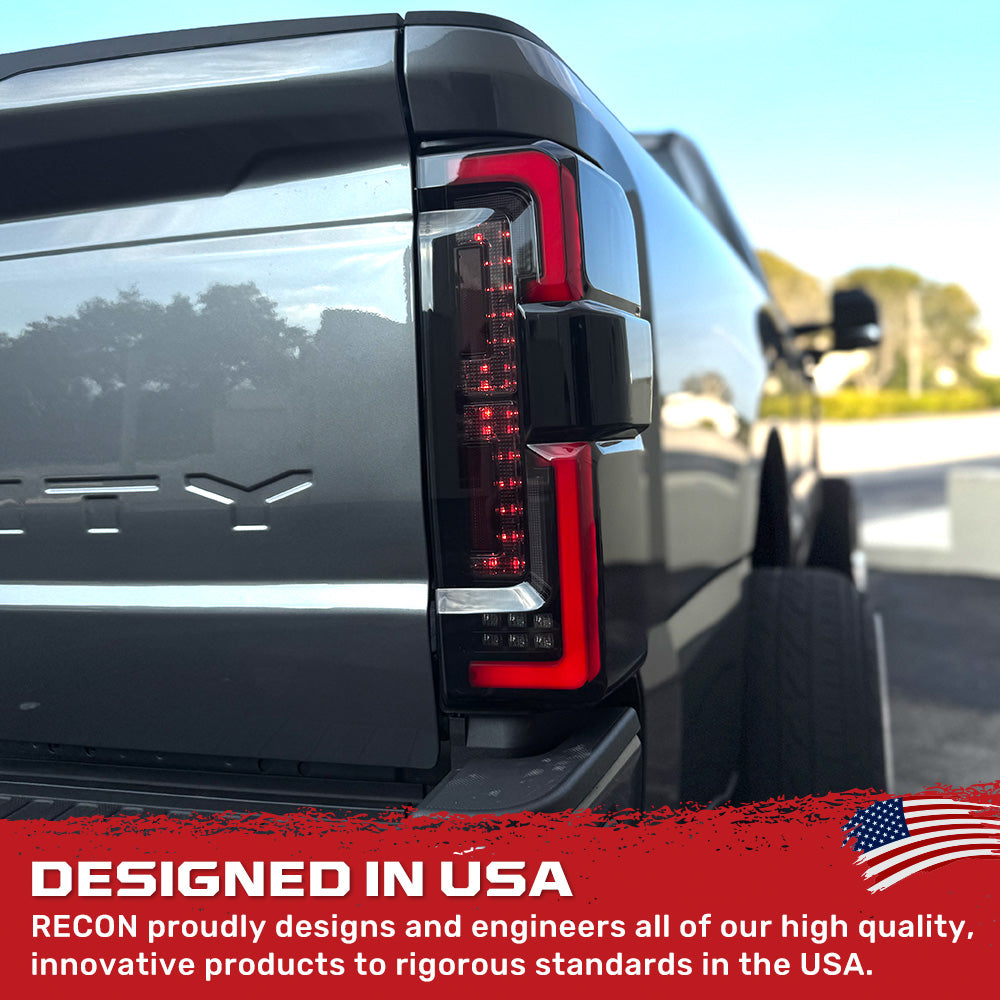 Ford Super Duty 23-26 Ultra Bright OLED Tail Lights Startup Light Sequence (Replaces Factory/OEM Halogen w/ BLIS Only) - Multiple Lens