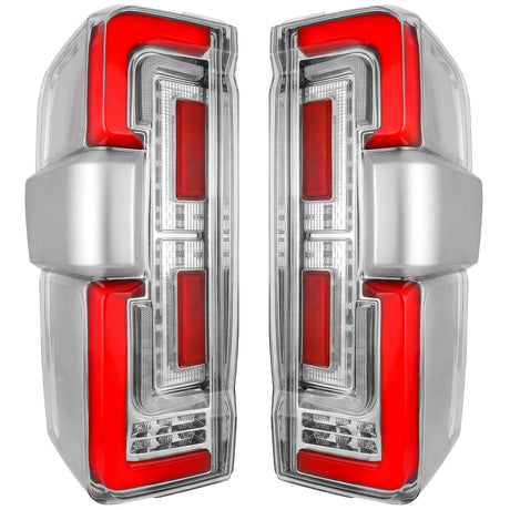 Ford Super Duty 23-26 Ultra Bright OLED Tail Lights Startup Light Sequence (Replaces Factory/OEM Halogen w/ BLIS Only) - Multiple Lens