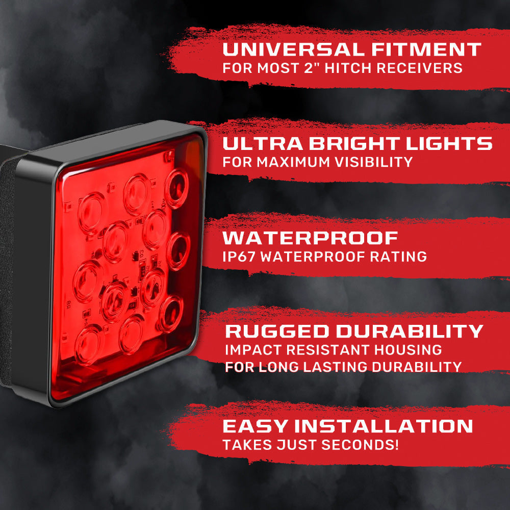 2" Trailer Tow Hitch Cover with Red Square Ultra Bright LED Brake & Tail Light w/ 4-PIN Trailer Plug RECON 2" Trailer Tow Hitch Cover with Red Square Ultra Bright LED Brake & Tail Light w/ 4-PIN Trailer Plug 2" Trailer Tow Hitch Cover with Red Square Ultra Bright LED Brake & Tail Light w/ 4-PIN Trailer Plug 2" Trailer Tow Hitch Cover with Red Square Ultra Bright LED Brake & Tail Light w/ 4-PIN Trailer Plug 2" Trailer Tow Hitch Cover with Red Square Ultra Bright LED Brake & Tail Light w/ 4-PIN Trailer Plug