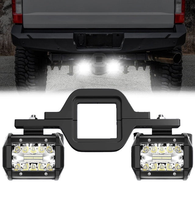 2" Universal Tow Hitch Mount Bracket w/ 2-Piece 60W LED Light Pods for Backup/Reverse Lights RECON 2" Universal Tow Hitch Mount Bracket w/ 2-Piece 60W LED Light Pods for Backup/Reverse Lights 2" Universal Tow Hitch Mount Bracket w/ 2-Piece 60W LED Light Pods for Backup/Reverse Lights 2" Universal Tow Hitch Mount Bracket w/ 2-Piece 60W LED Light Pods for Backup/Reverse Lights 2" Universal Tow Hitch Mount Bracket w/ 2-Piece 60W LED Light Pods for Backup/Reverse Lights