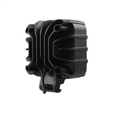3500 Lumen Driving Light Kit 6000K 6 LEDs Black Chrome Square Housing Clear