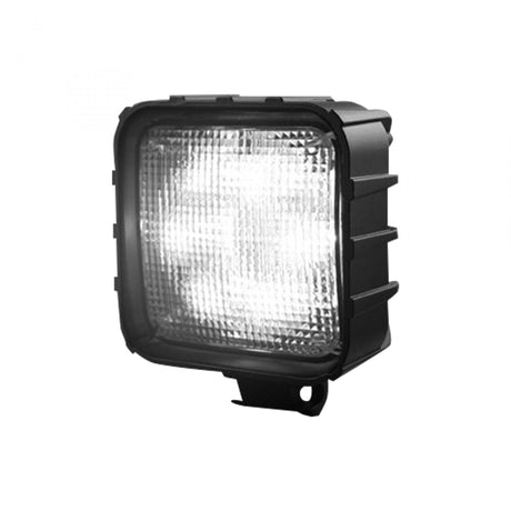 3500 Lumen Driving Light Kit 6000K 6 LEDs Black Chrome Square Housing Clear
