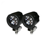 High-Power 3000 Lumen Driving Light Kit 6000K LEDs Chrome Circle Housing Clear