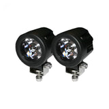 High-Power 3000 Lumen Driving Light Kit 6000K LEDs Chrome Circle Housing Clear