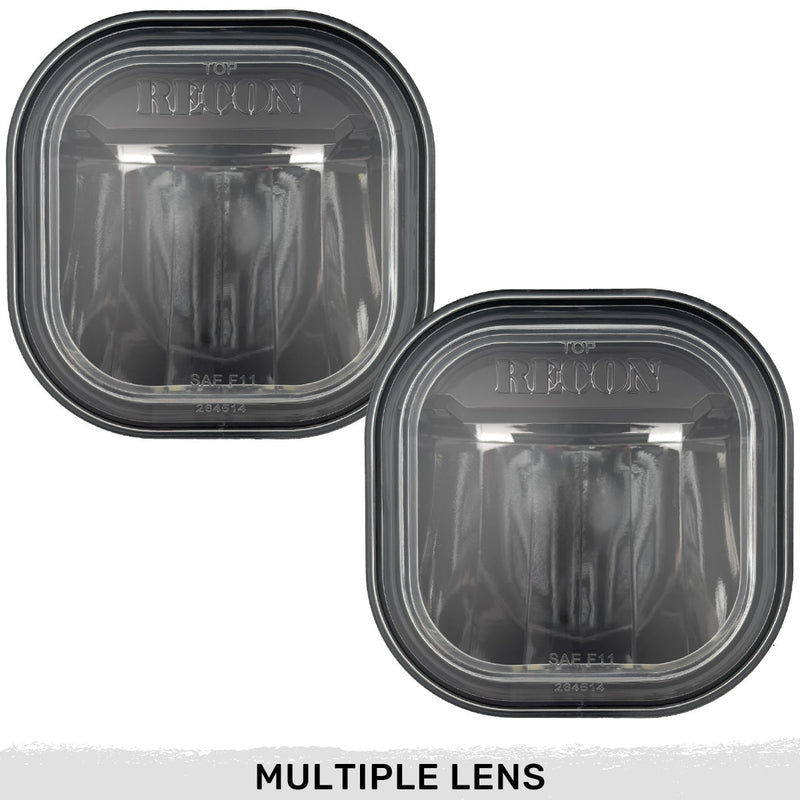 Ford Super Duty 11-16 Ultra Bright White LED Fog Lights 2-Pc Kit (Replaces Factory Fog Lights) - Multiple Lens