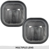 Ford Super Duty 11-16 Ultra Bright White LED Fog Lights 2-Pc Kit (Replaces Factory Fog Lights) - Multiple Lens