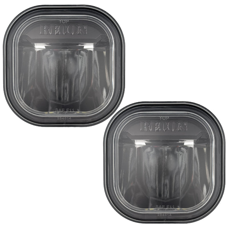 Ford Super Duty 11-16 Ultra Bright White LED Fog Lights 2-Pc Kit (Replaces Factory Fog Lights) - Multiple Lens