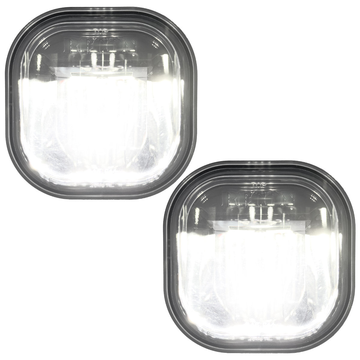 Ford Super Duty 11-16 Ultra Bright White LED Fog Lights 2-Pc Kit (Replaces Factory Fog Lights) - Multiple Lens