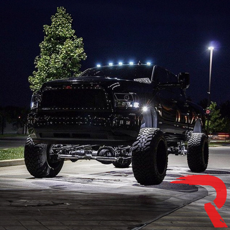 Universal 4-PC Ultra Bright RGB Multicolor CREE LED Underbody Rock Lights Bluetooth Control