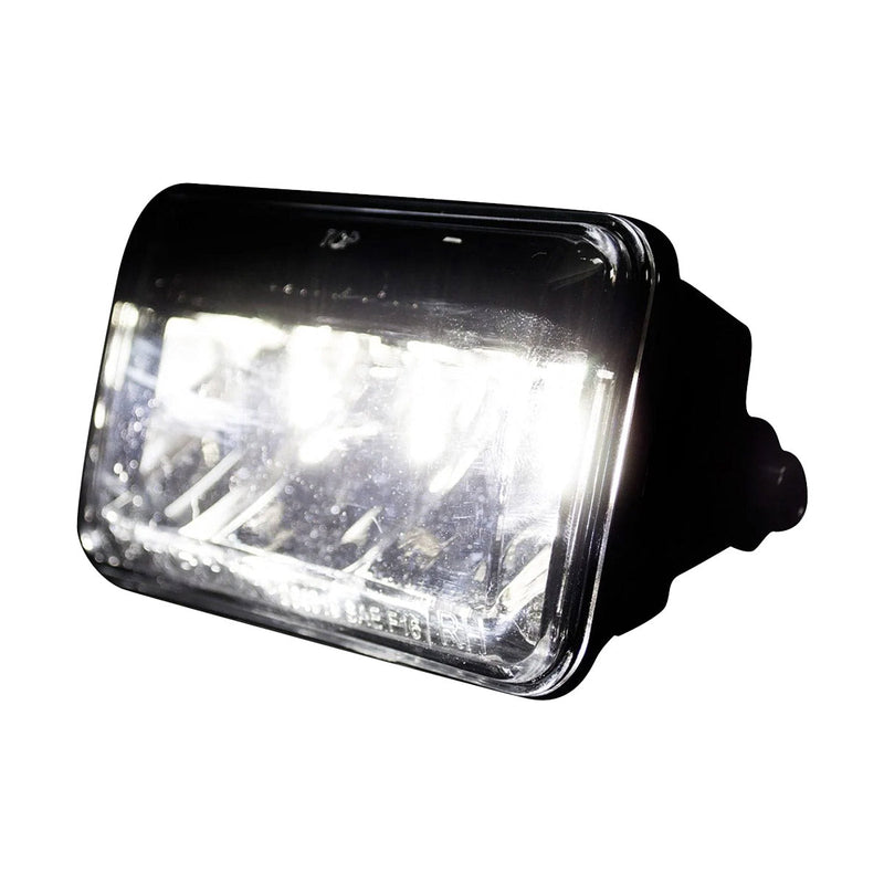 Ford F150 15-20 (Excluding Raptor) Ultra Bright White LED Fog Lights (Replaces Factory Fog Lights) - Smoked Black