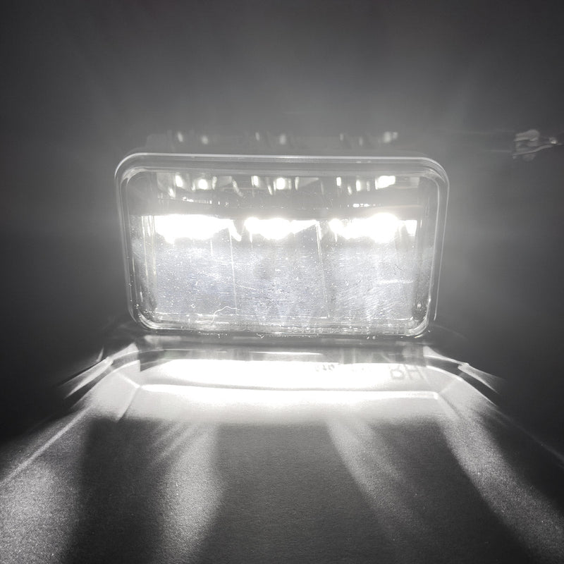 Ford F150 15-20 (Excluding Raptor) Ultra Bright White LED Fog Lights (Replaces Factory Fog Lights) - Smoked Black