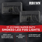 Ford Super Duty 17-21 Ultra Bright White LED Fog Lights (Replaces Factory Fog Lights) - Smoked Black RECON Ford Super Duty 17-21 Ultra Bright White LED Fog Lights (Replaces Factory Fog Lights) - Smoked Black Ford Super Duty 17-21 Ultra Bright White LED Fog Lights (Replaces Factory Fog Lights) - Smoked Black Ford Super Duty 17-21 Ultra Bright White LED Fog Lights (Replaces Factory Fog Lights) - Smoked Black Ford Super Duty 17-21 Ultra Bright White LED Fog Lights (Replaces Factory Fog Lights) - Smoked Black