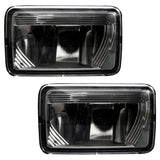 Ford Super Duty 17-21 Ultra Bright 2-Function White LED Fog Lights w/ Amber Turn Signals (Replaces Factory Fog Lights) - Smoked Black