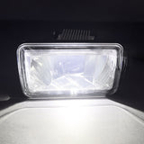 Ford Super Duty 17-21 Ultra Bright 2-Function White LED Fog Lights w/ Amber Turn Signals (Replaces Factory Fog Lights) - Smoked Black