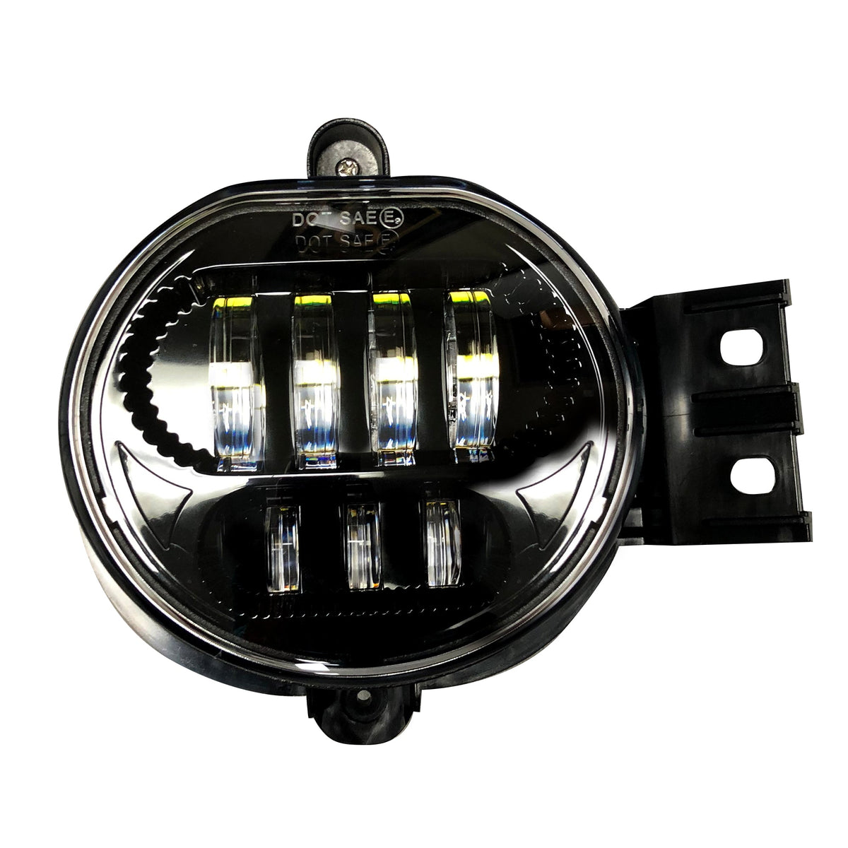 Dodge RAM 2500/3500 03-09 Ultra Bright White LED Fog Lights 2-Pc Kit (Replaces Factory Fog Lights) - Smoked Lens