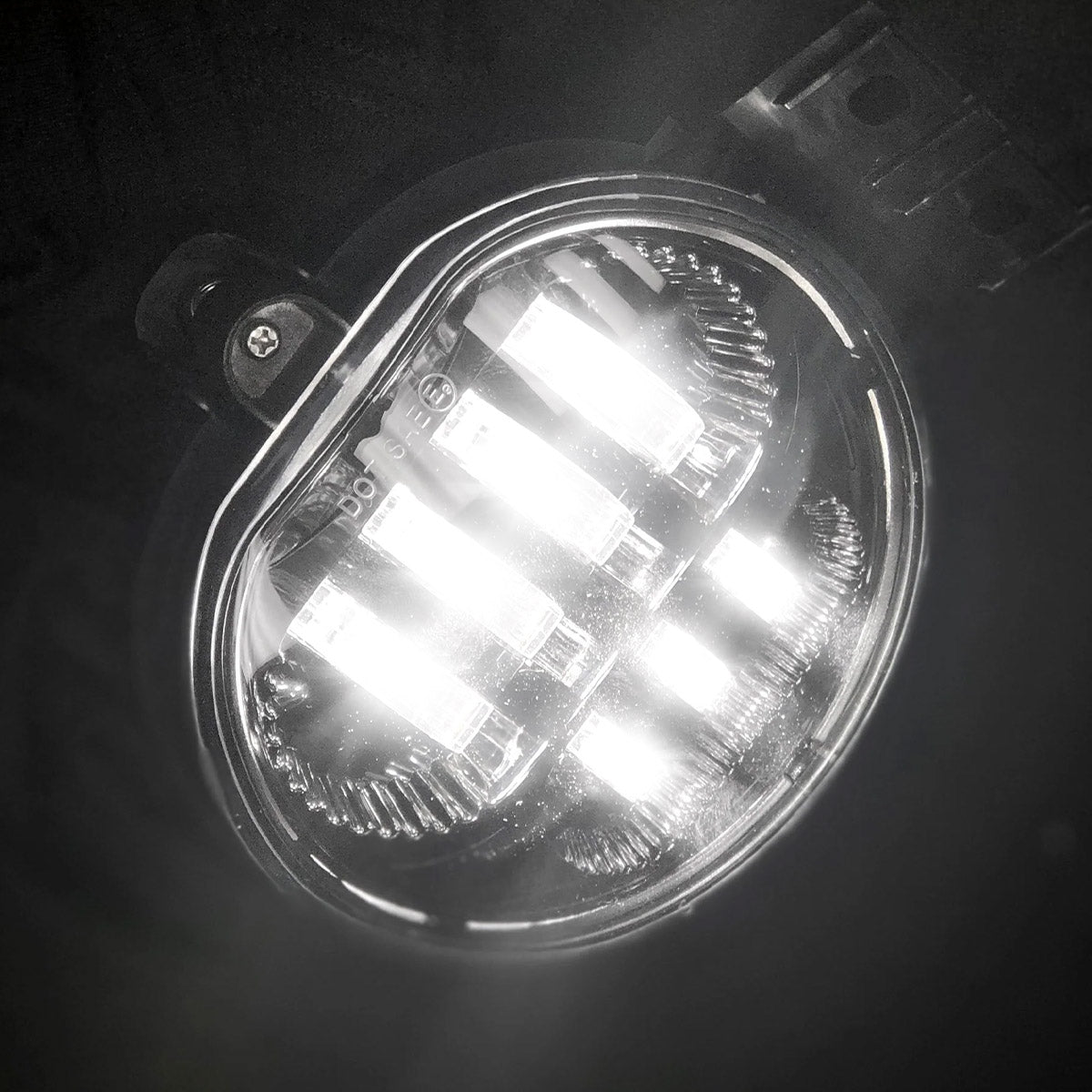 Dodge RAM 1500 02-08 Ultra Bright White LED Fog Lights 2-Pc Kit (Replaces Factory Fog Lights) - Smoked Lens