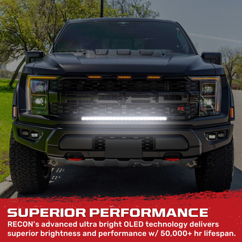 Universal 32" Heavy Duty Low Profile Slim Aluminum Ultra Bright 200W Dual Color Amber/White Flood Spot Combo LED Light Bar