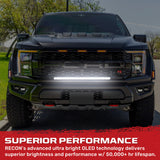 Universal 32" Heavy Duty Low Profile Slim Aluminum Ultra Bright 200W Dual Color Amber/White Flood Spot Combo LED Light Bar