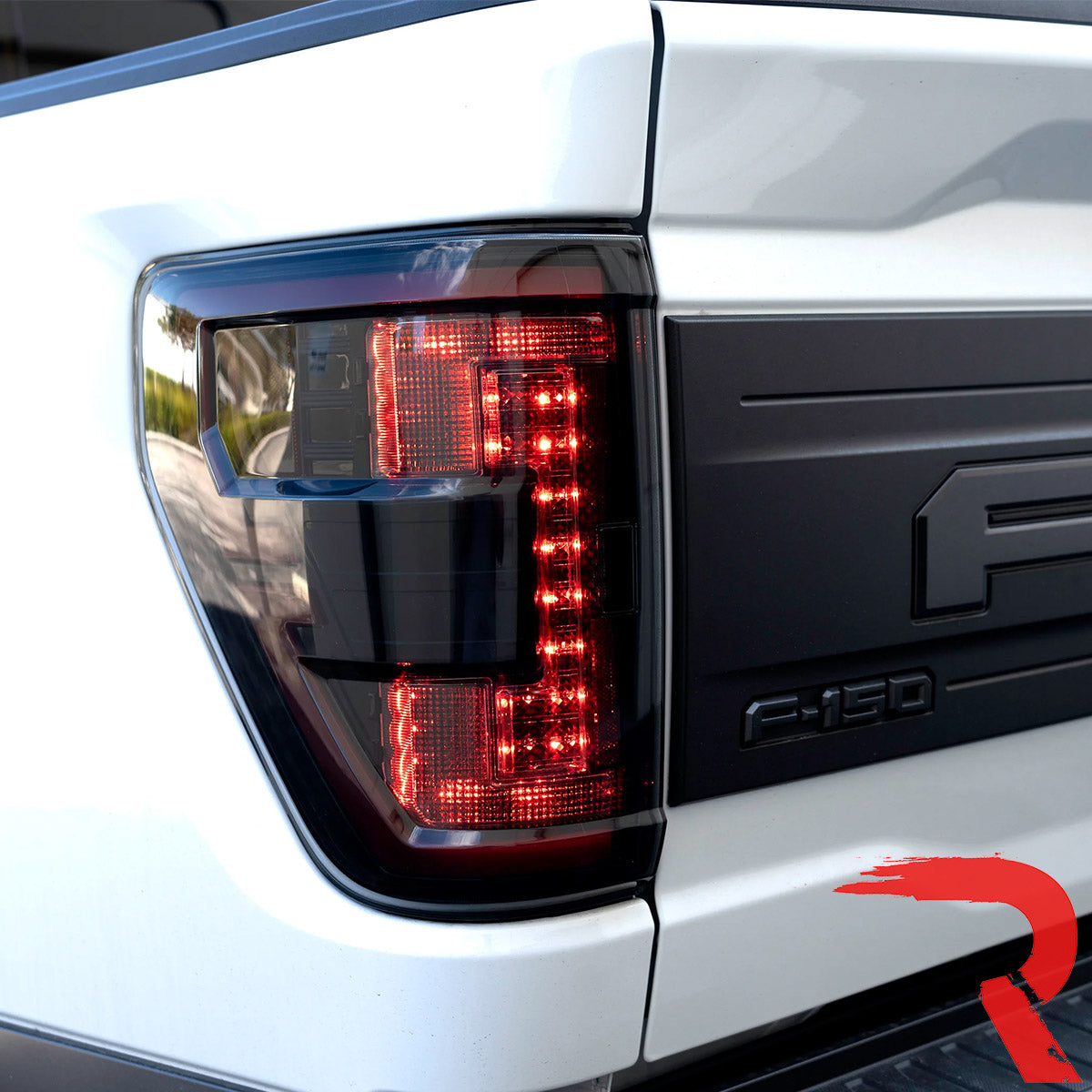 Ford F150 21-23 Ultra Bright OLED Tail Lights w/ Startup Light Sequence (Replaces Factory Halogen Tail Lights w/ BLIS Only) - Multiple Lens