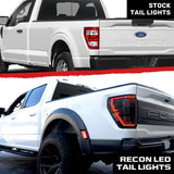 Ford F150 21-23 Ultra Bright OLED Tail Lights w/ Startup Light Sequence (Replaces Factory Halogen Tail Lights w/ BLIS Only) - Multiple Lens