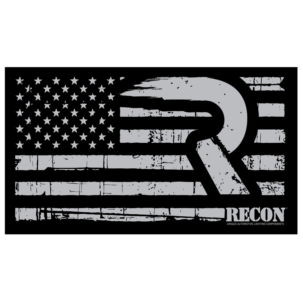 American Flag Horizontal Sticker - Black & Silver RECON American Flag Horizontal Sticker - Black & Silver American Flag Horizontal Sticker - Black & Silver American Flag Horizontal Sticker - Black & Silver American Flag Horizontal Sticker - Black & Silver