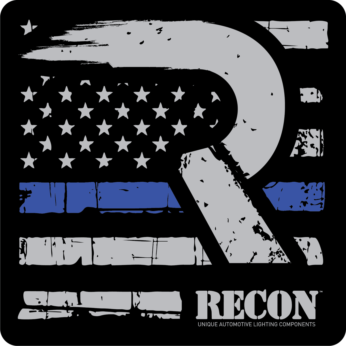 American Flag Square Sticker - Blue Line RECON American Flag Square Sticker - Blue Line American Flag Square Sticker - Blue Line American Flag Square Sticker - Blue Line American Flag Square Sticker - Blue Line