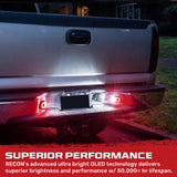 Chevy Silverado & GMC Sierra 07-13  Ultra Bright White LED License Plate Illumination w/ Rear Red C Shaped Accent Lights