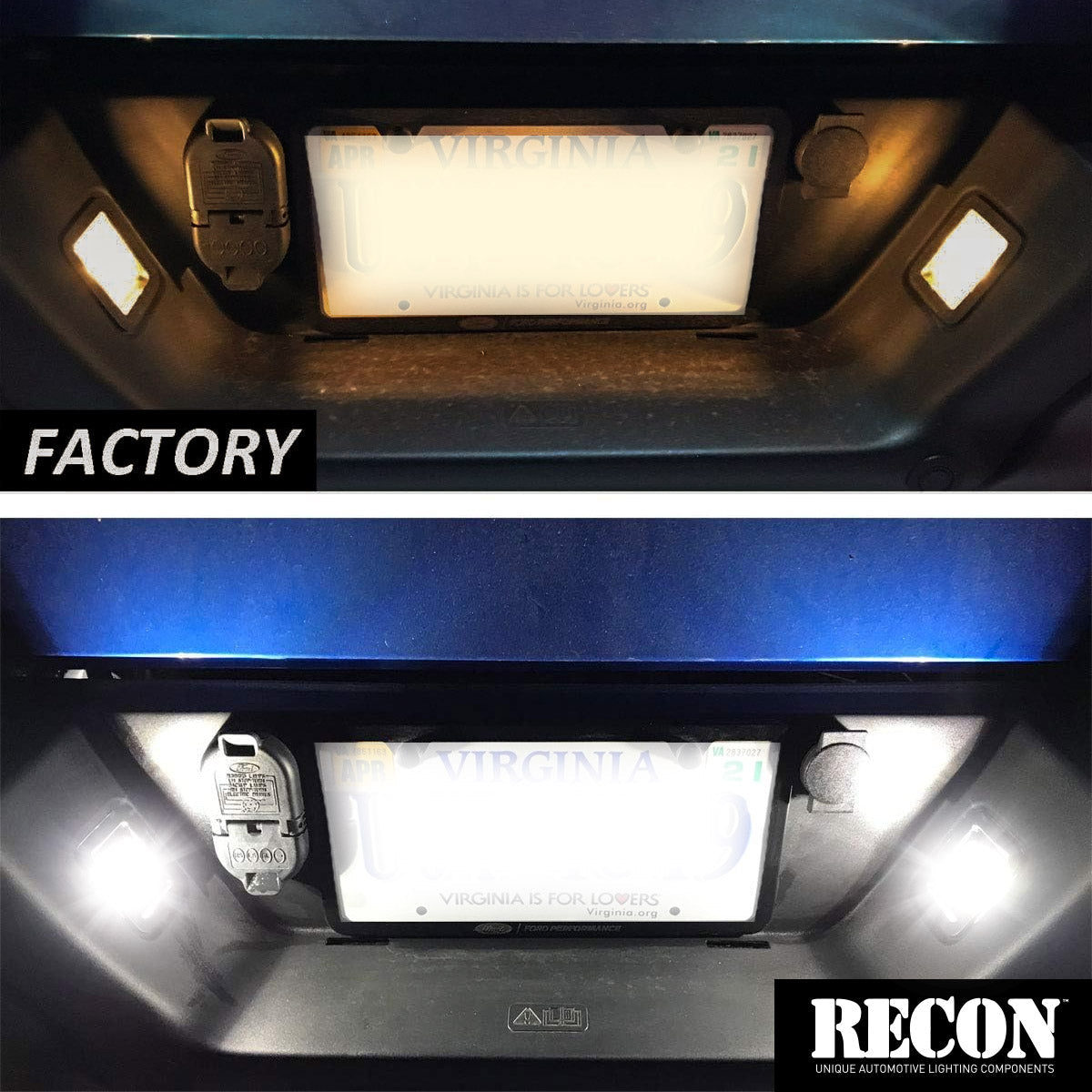 Ford F150 15-20 License Plate Illumination Kit Ultra Bright White LED