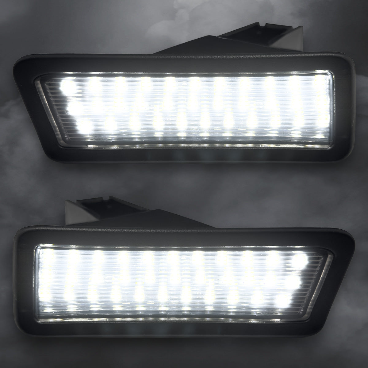 Dodge 19-26 RAM 1500 (NOT Classic Models) Ultra Bright 6000K White LED License Plate Illumination Kit - Smoked Lens