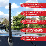 Aluminum 7" Long Range Antenna (Fits OEM Factory Threaded Antenna) in Black RECON Aluminum 7" Long Range Antenna (Fits OEM Factory Threaded Antenna) in Black Aluminum 7" Long Range Antenna (Fits OEM Factory Threaded Antenna) in Black Aluminum 7" Long Range Antenna (Fits OEM Factory Threaded Antenna) in Black Aluminum 7" Long Range Antenna (Fits OEM Factory Threaded Antenna) in Black