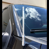 Aluminum 8" Antenna (Fits OEM Factory Threaded Antenna) Orange & Green