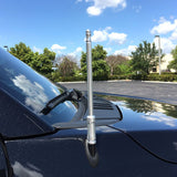 Aluminum 8" Antenna (Fits OEM Factory Threaded Antenna) Orange & Green