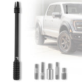 AR-15 Rifle Barrel 10" Aluminum Truck Antenna with 3-Pronged Threaded Flash Hider Barrel Tip (Antenna Fits OEM Factory Threaded Antenna Base) Multiple Colors