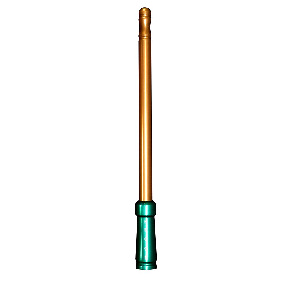 Aluminum 8" Antenna (Fits OEM Factory Threaded Antenna) Orange & Green
